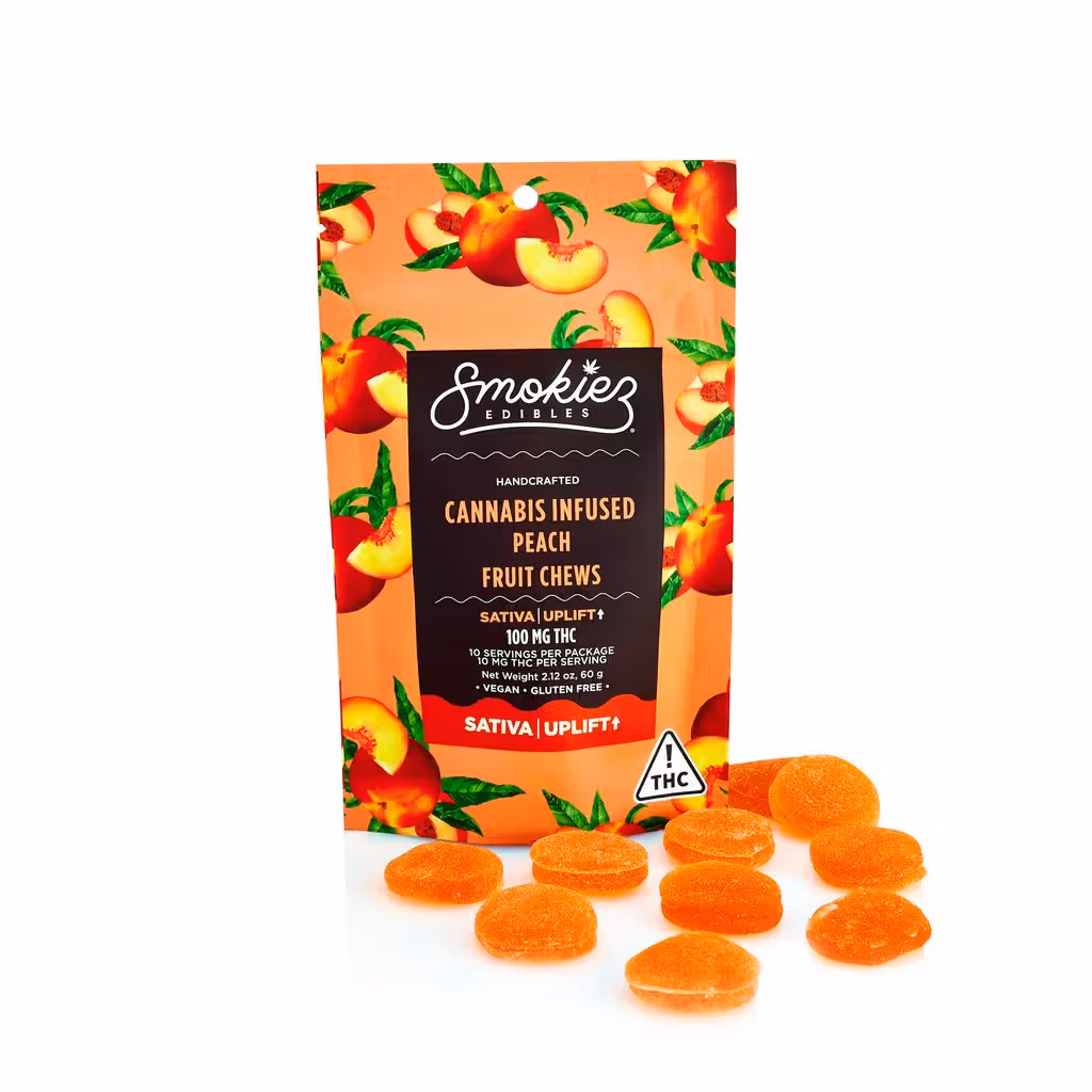 Peach Sweet Sativa 100mg Smokiez Edibles