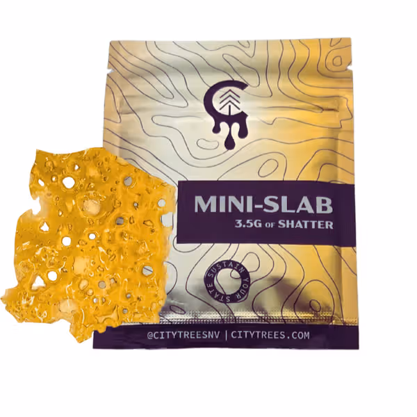 Peanut Butter Breath Shatter Mini Slab (3.5g) City Trees Peanut Butter Breath Shatter Mini Slab (3.5g) City Trees
