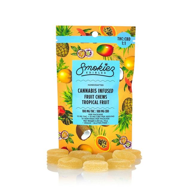 Tropical Fruit (1:1 THC:CBD) 100mg Smokiez Edibles