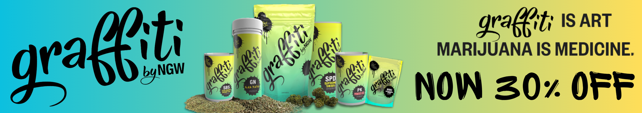 Cannabis Promo, Cannabis Sales, Cannabis Discounts, Cannabis on Sale, 30% Off NGW