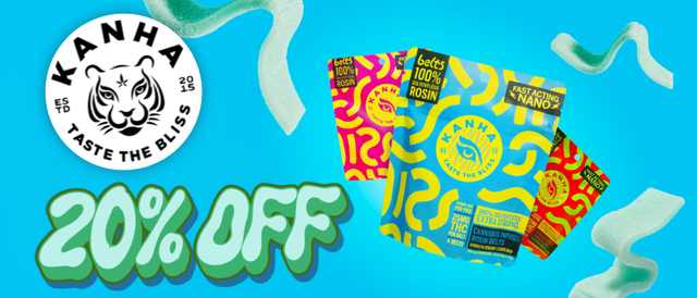 Cannabis Promo, Cannabis Sales, Cannabis Discounts, Cannabis on Sale, 20% Off Kanha Edibles
