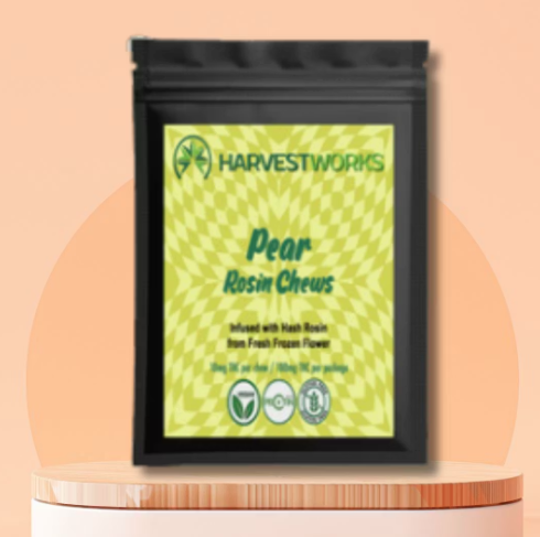 Pear Rosin Chews HarvestWorks 