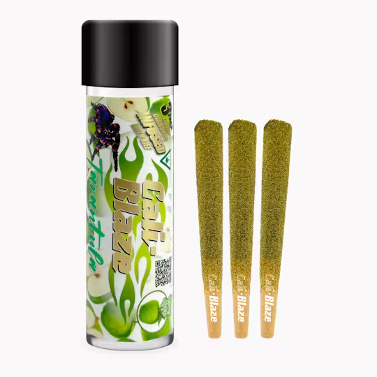 Green Apple Tarantula 3 Pack Infused Pre-Rolls Cali-Blaze