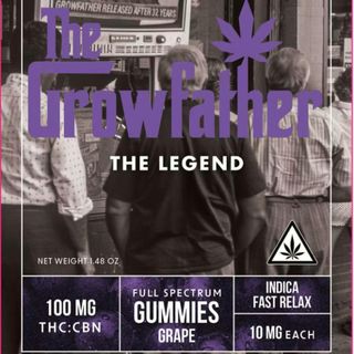 Fast Relax Grape THC:CBN Gummies The Growfather