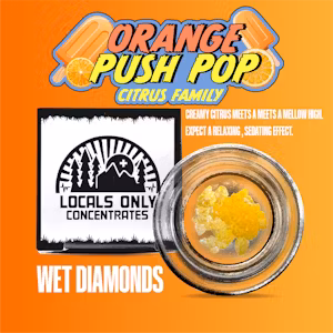 Orange Push Pop Locals Only Concentrates