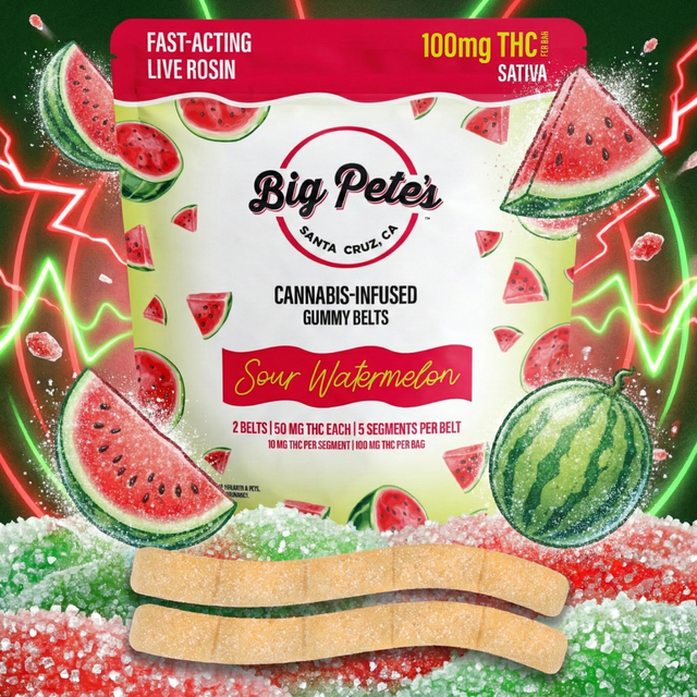 Sour Watermelon Belts 10 Big Pete's