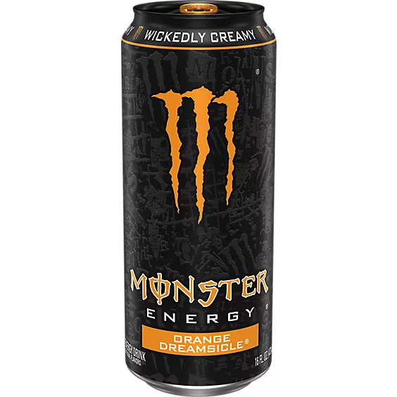 Monster Orange Dreamsicle Energy Drink 16oz Blossom Flower