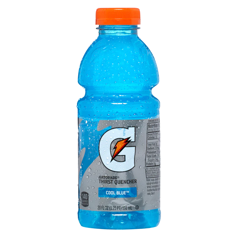 Gatorade Cool Blue 20oz Blossom Flower