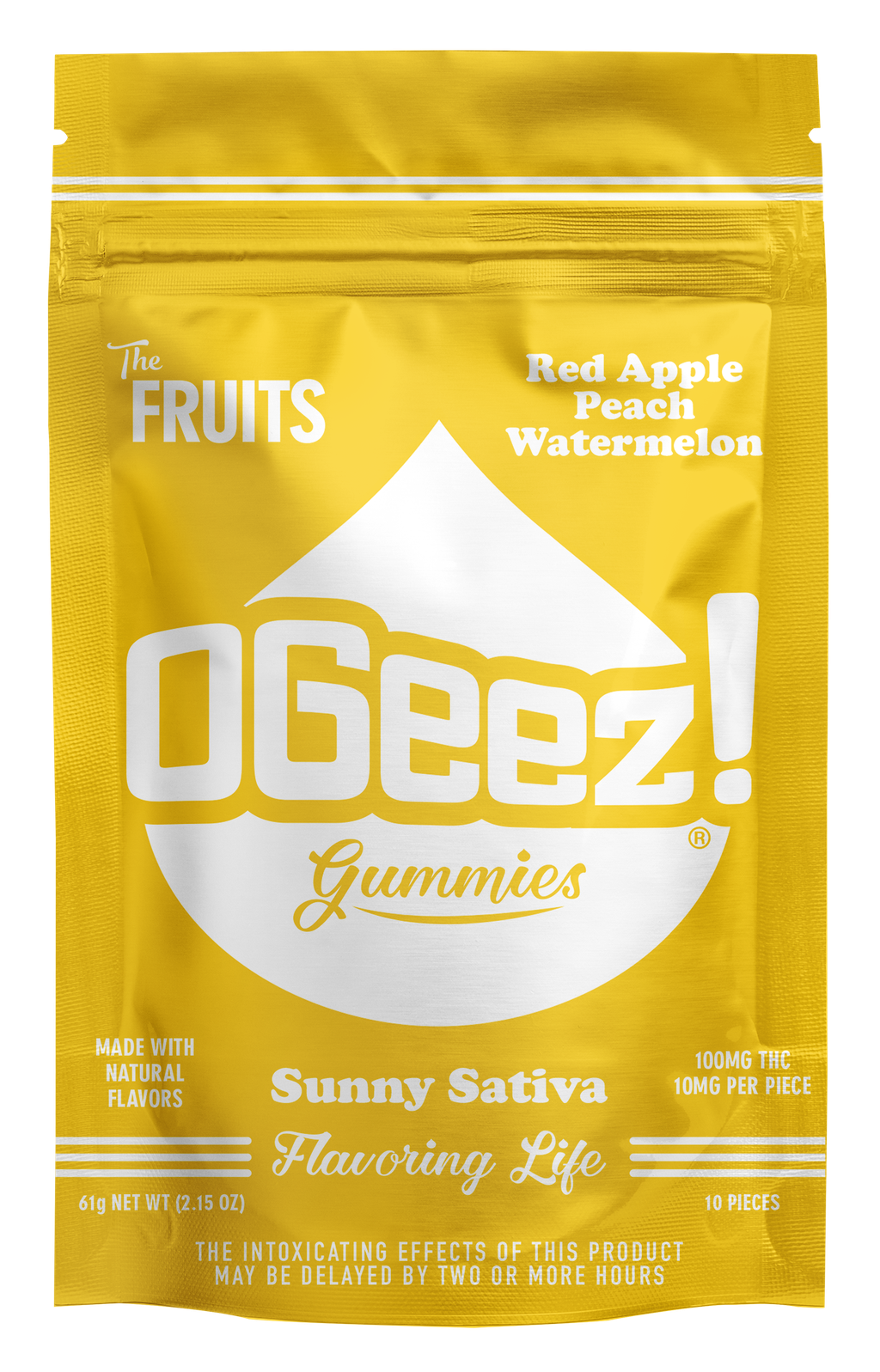 Ogeez! The Fruits - Sunny Sativa 10 Pack 100mg
