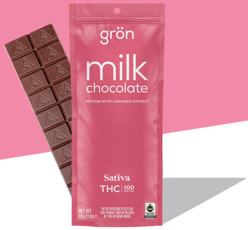 Gron Milk Chocolate Sativa Bar 100mg