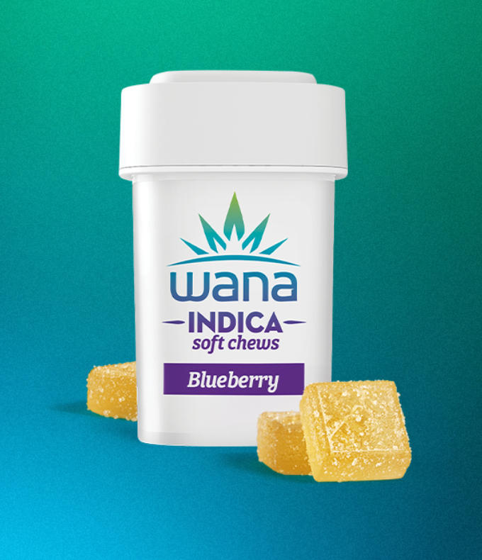 Wana (Classic) Blueberry Gummy 100mg, 10pk