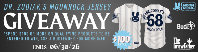 Cannabis Promo, Cannabis Sales, Cannabis Discounts, Cannabis on Sale, DR. ZODIAK'S MOONROCK JERSEY GIVEAWAY