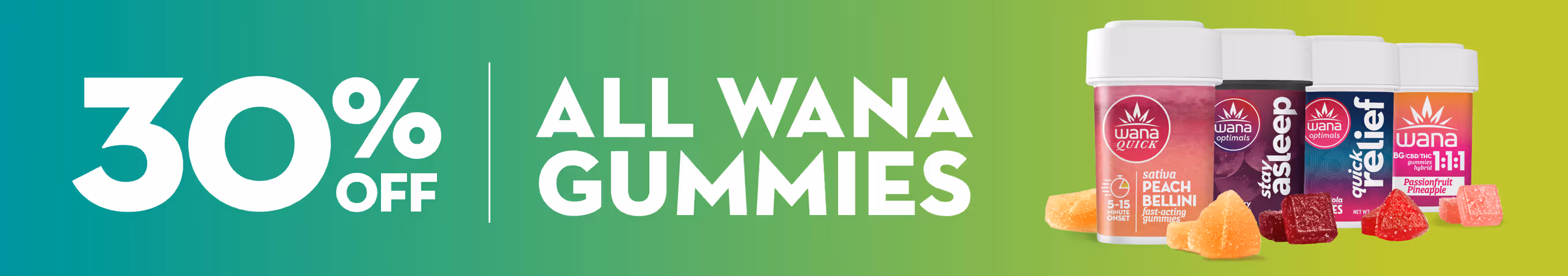 Cannabis Promo, Cannabis Sales, Cannabis Discounts, Cannabis on Sale, 30% OFF WANA