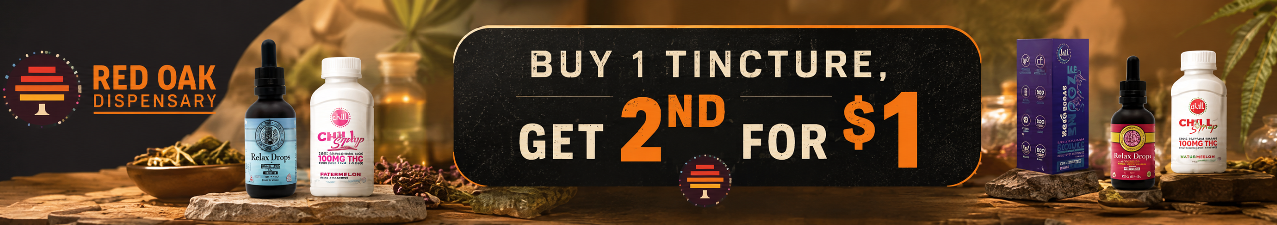 Cannabis Promo, Cannabis Sales, Cannabis Discounts, Cannabis on Sale, Buy any Tincture, Get 2nd for $1