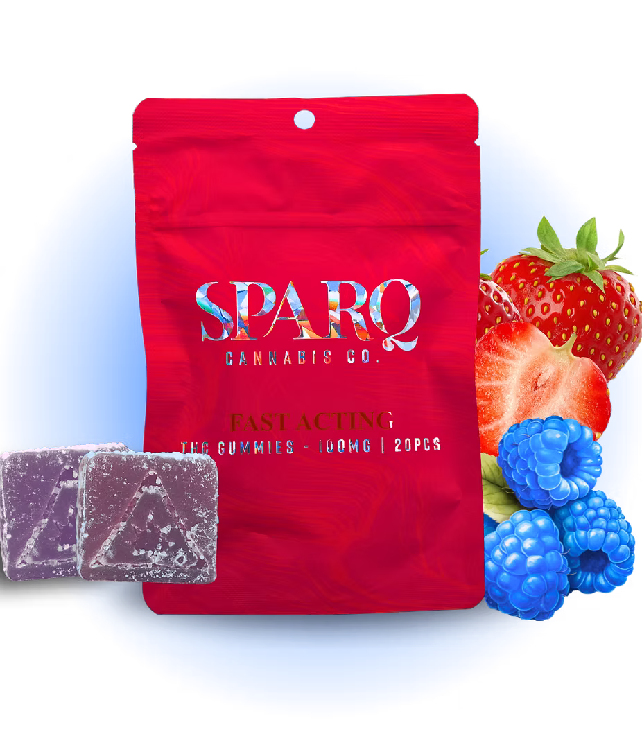 Blue Strawberry Gummies Sparq