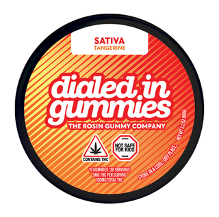 Tangerine Rosin Gummies Dialed In Gummies