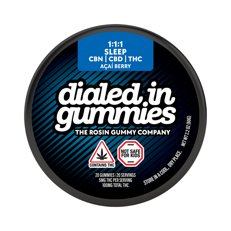 Acai Berry 1:1:1 THC:CBD:CBN Rosin Gummies