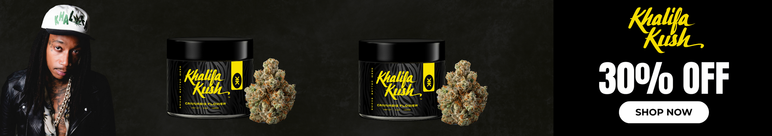 Cannabis Promo, Cannabis Sales, Cannabis Discounts, Cannabis on Sale, 30% Off Khalifa Kush