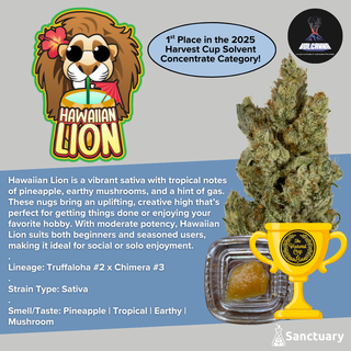 Baller Jar - Hawaiian Lion - Cured Resin Volcanna