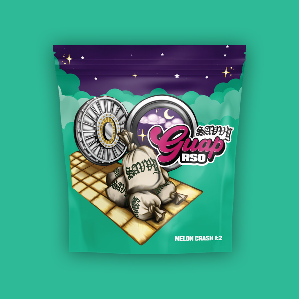 Savvy Guap RSO Melon Crash 2:1 THC:CBN Gummies 1pk