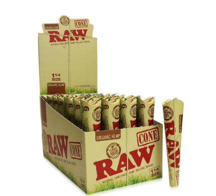 Organic Hemp Pre-Rolled Cones (3ct) (King Size) RAW