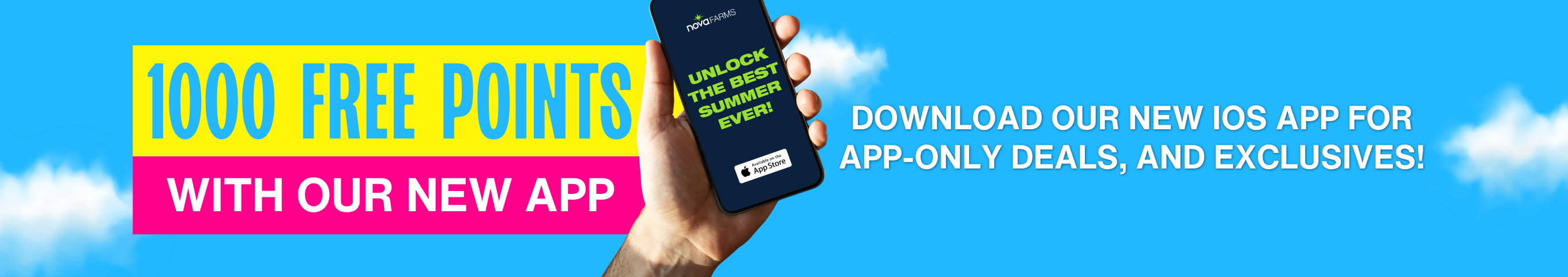 Cannabis Promo, Cannabis Sales, Cannabis Discounts, Cannabis on Sale, 1,000 Bonus Points on First App Order!