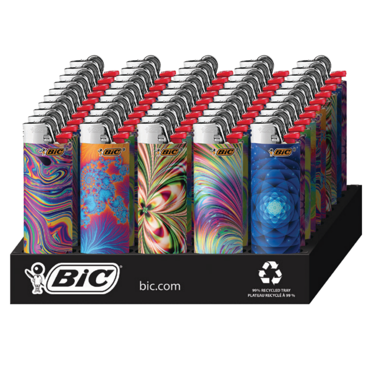 Bic Maxi Special Edition Psychedelic Patterns Lighter Each