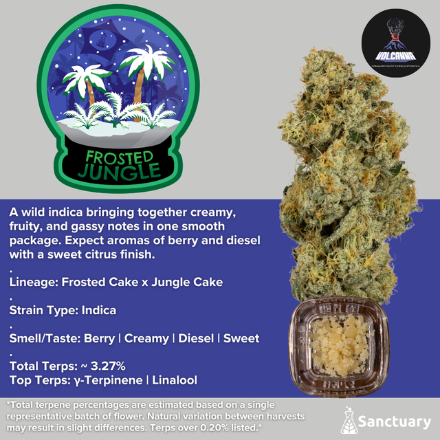 Frosted Jungle - Cured Resin Volcanna