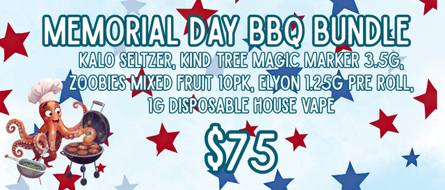 Cannabis Promo, Cannabis Sales, Cannabis Discounts, Cannabis on Sale, $75 BBQ Bundle