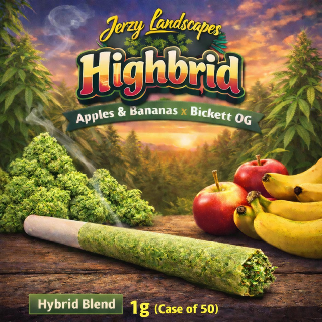 High Bird  (Apples & Bananas x Bickett OG Hybrid Blend) High Grass Farms Jersey Landscapes