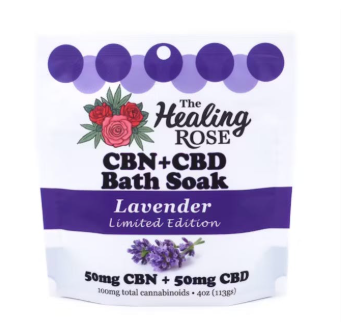 Lavender CBN + CBD Bath The Healing Rose