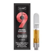 Orange Push Pop Cured Resin Clade 9