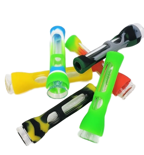 3.5" Silicone Chillum (Assorted Colors) LuvBuds