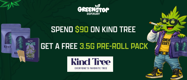 Cannabis Promo, Cannabis Sales, Cannabis Discounts, Cannabis on Sale, KIND TREE Bonus Spend 90$ Get 3.5g Free