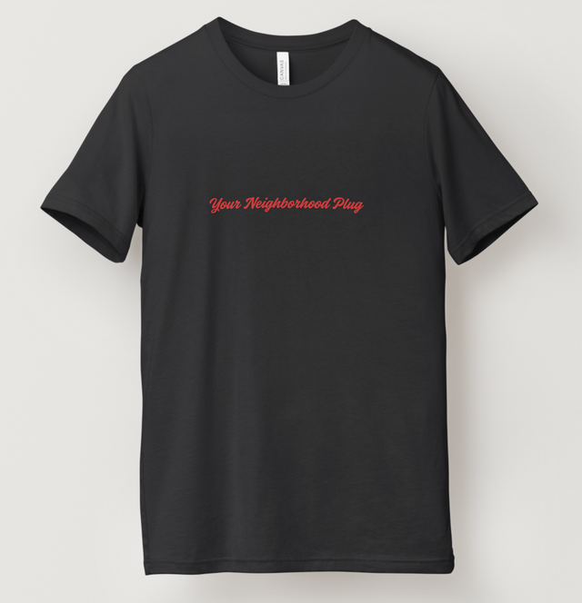 Neighborhood Plug Tshirt Black Small Scarlet Reserve Room