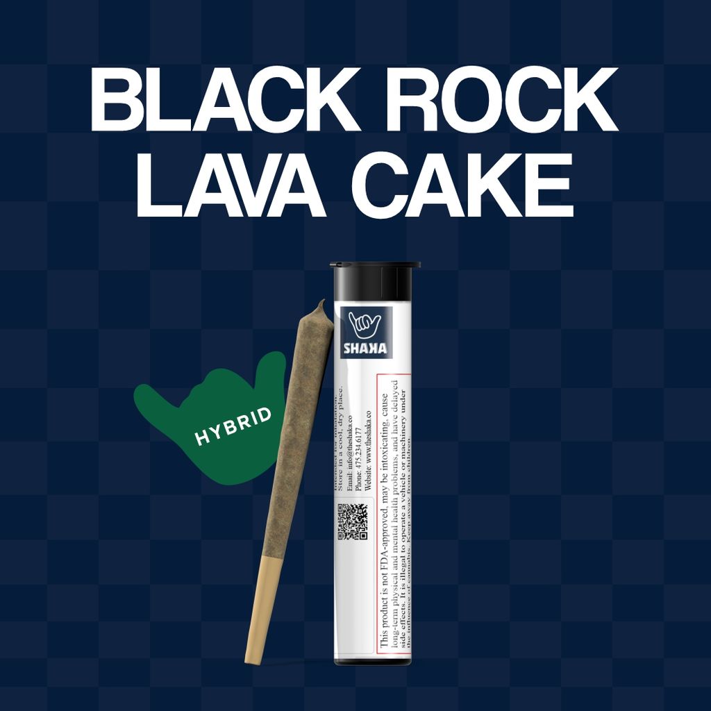 Shaka Black Rock Lava Cake Pre-Roll 1g