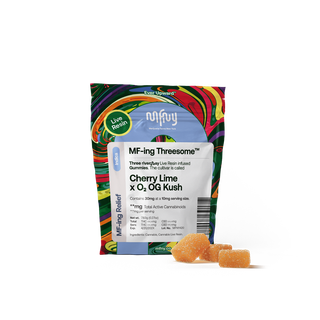 Cherry Lime x O2 OG Kush 3 Pack Live Resin Gummies MFNY