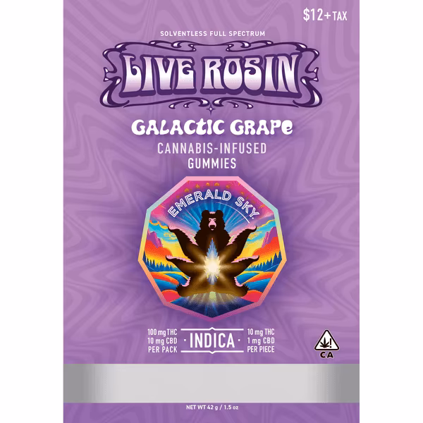 Galactic Grape Indica Rosin Emerald Sky