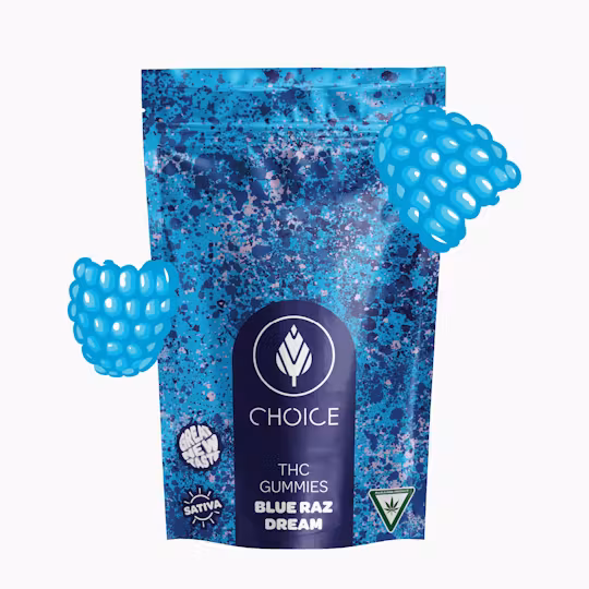 Blue Raz Gummies Choice Chews