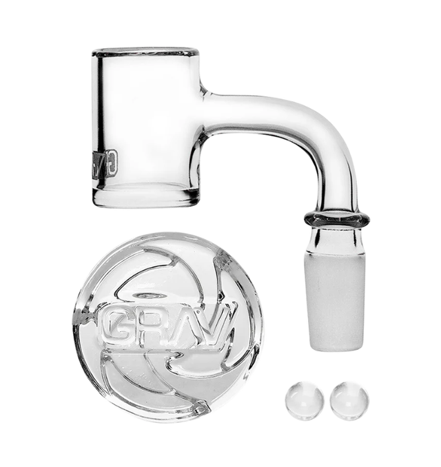 GRAV Seamless Quartz Set 14mm M 90 Degree