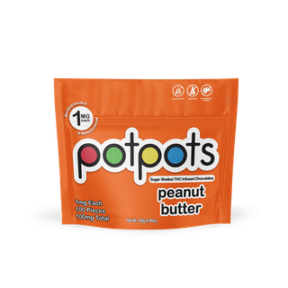 Sugar Shelled Peanut Butter Milk Chocolate Potpots