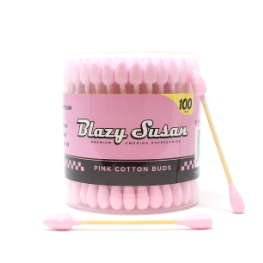 Blazy Susan Cotton Buds Pink Blazy Susan