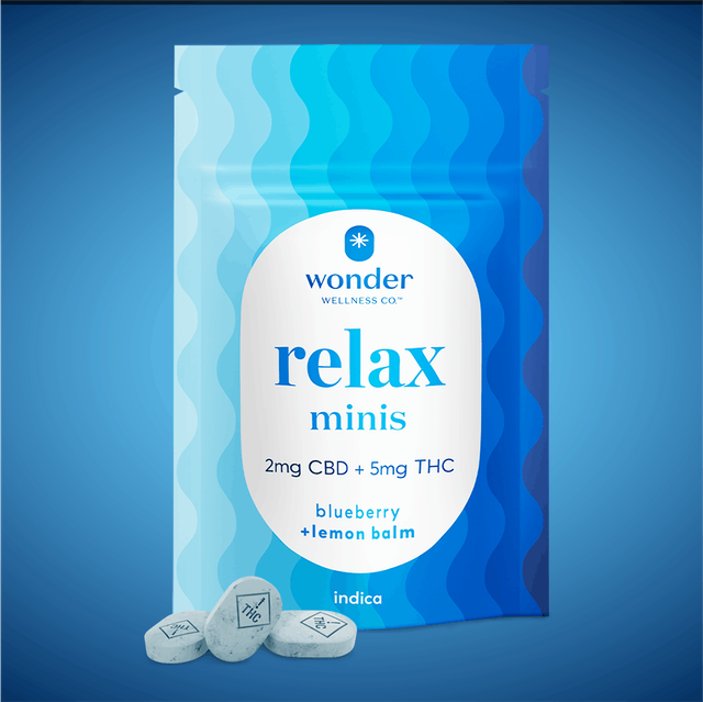 Buy Relax (Indica) Minis Blueberry Lemon Balm 40 Pack | 7mg Each