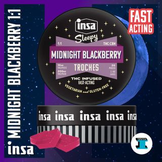 Midnight Blackberry 1:1 THC:CBN INSA