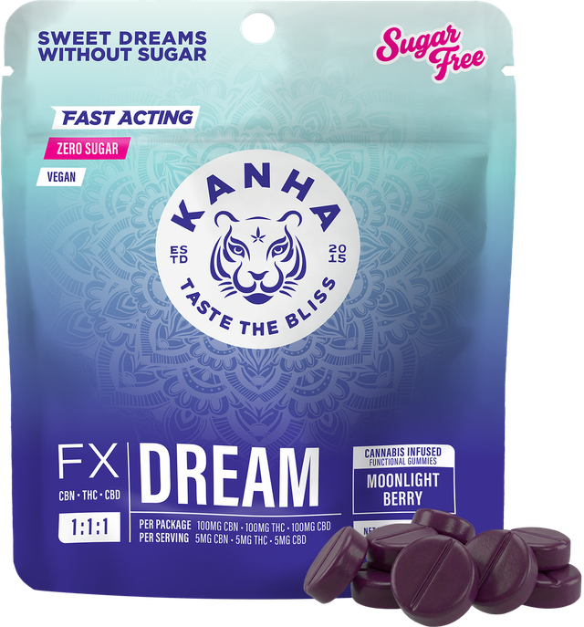 1:1:1 CBN/THC/CBD Moonlight Berry Sugar Free Kanha