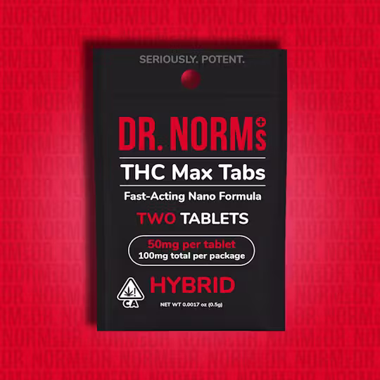 THC Max Tablets Hybrid 2 Pack Dr. Norm's