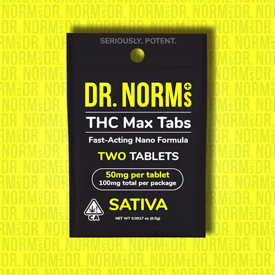 THC Max Tablets Sativa 2 Pack Dr. Norm's