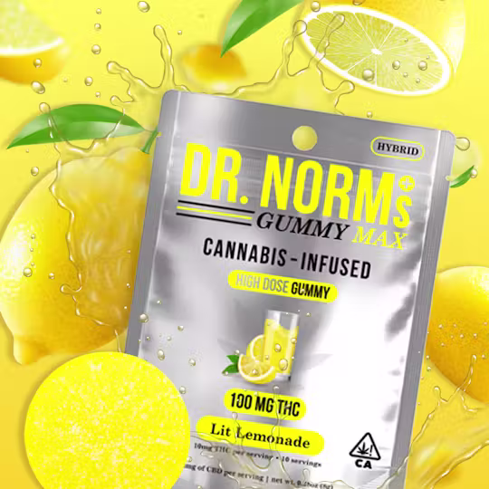 Dr. Norm's Lit Lemonade MAX Single Gummy 100mg