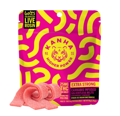 Strawberry Lemonade Live Rosin Belts Kanha
