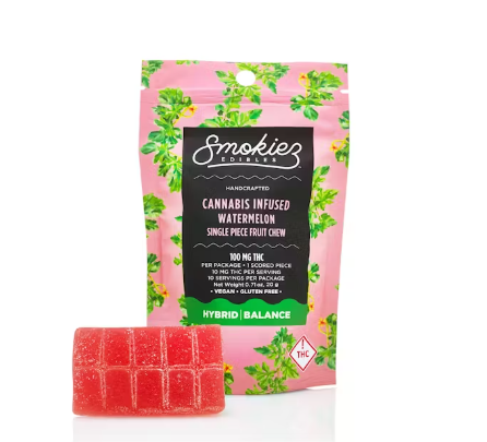 Single Watermelon Chew (1Pk) Smokiez